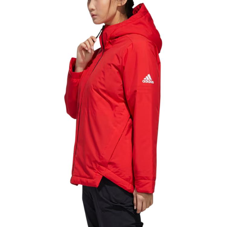 Женские куртка adidas CNY (красный) — фото 4