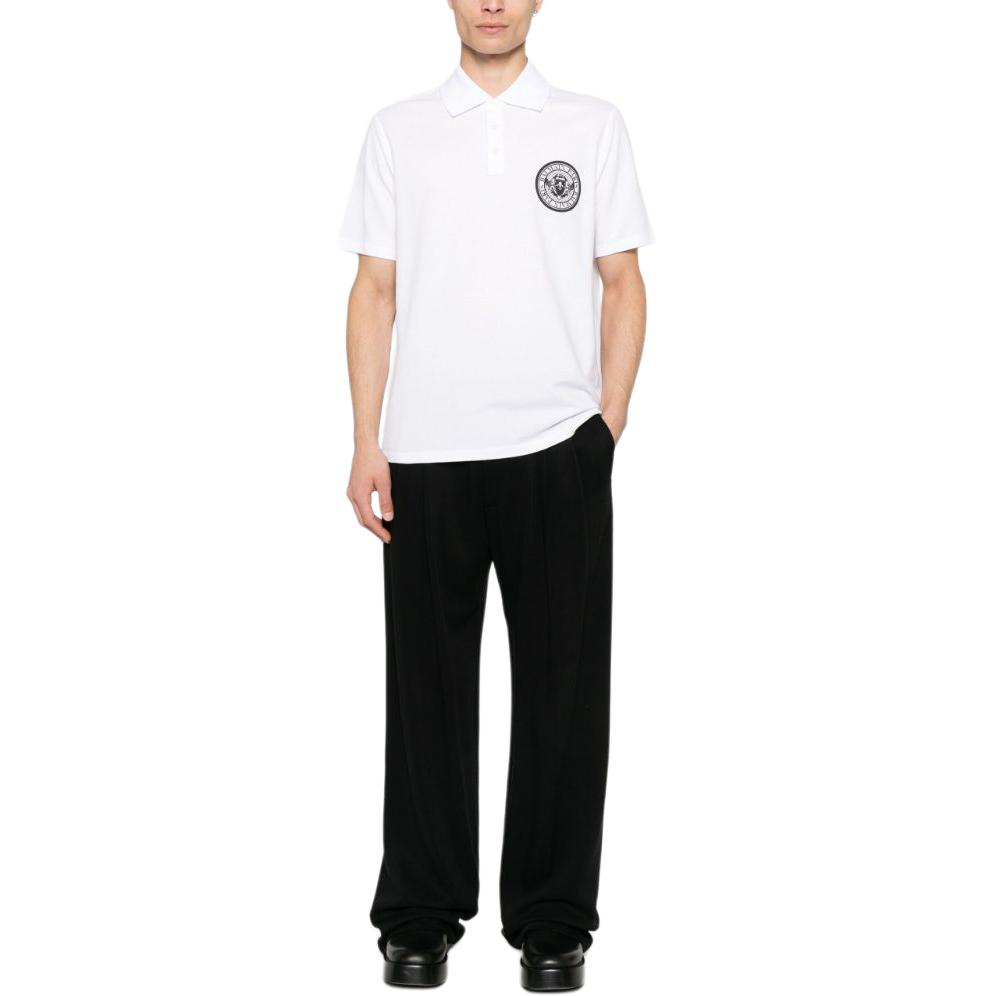 Мужская футболка BALMAIN FW24 Polo (белый) — фото 2