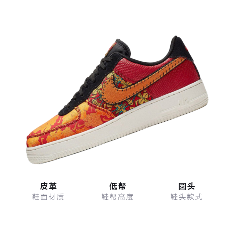 Кеды Nike Air Force 1 CNY 2019 GS (красные) — Красный — фото 3