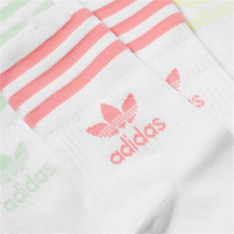adidas originals Enjoy Summer Mid Cut Crew Socks 3 Pairs White