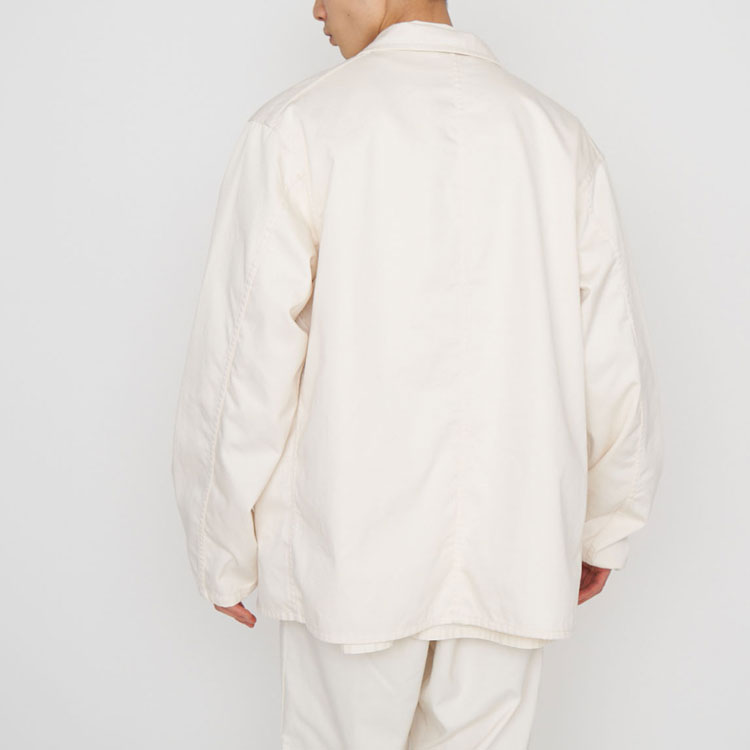 Мужская куртка nanamica SS23 Chino Jacket (бежевая) — фото 4