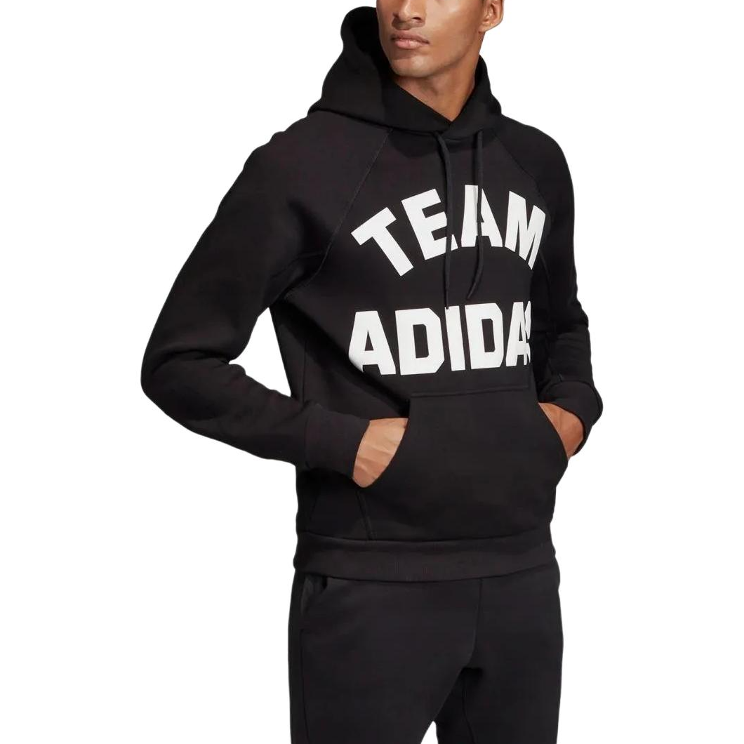 Мужское худи adidas VRCT Hoodie с капюшоном (черное) — фото 3
