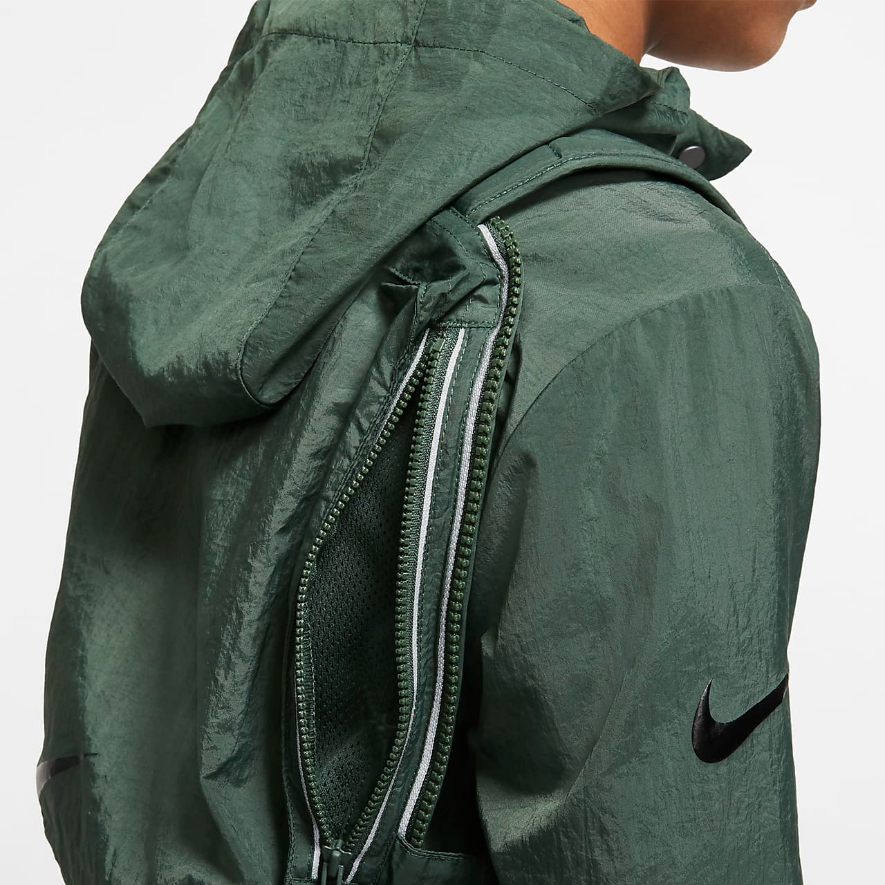 Мужская куртка Nike (зеленая) — фото 5