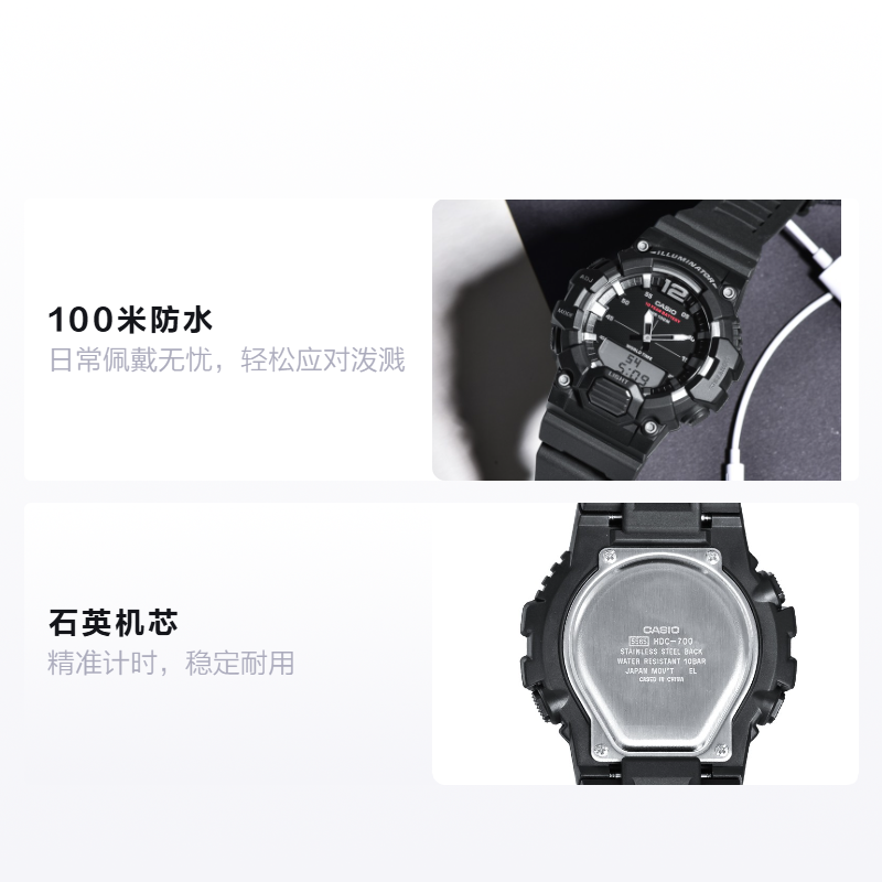 Мужские часы Casio YOUTH (черные) — фото 2