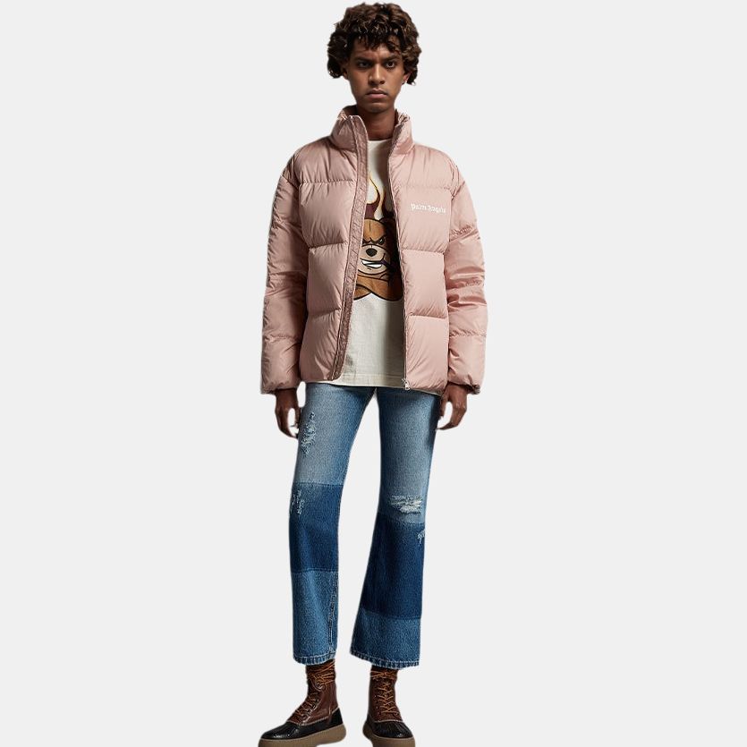 Куртка MONCLER GENIUS x PALM ANGELS Rodman (розовая) — фото 2