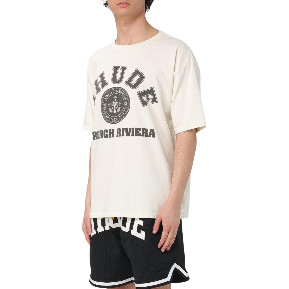 Мужская футболка RHUDE (белая) — фото 4