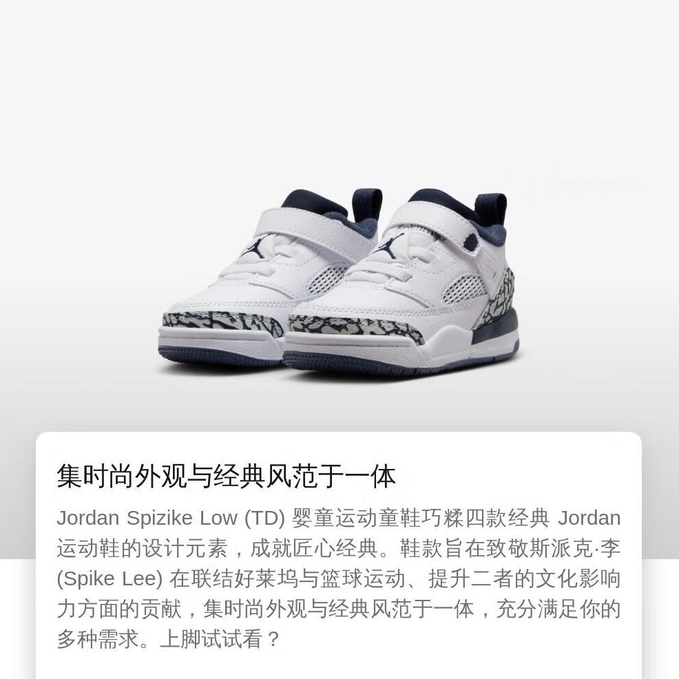 Кроссовки Jordan Spizike Low TD (черно-белый) — фото 3