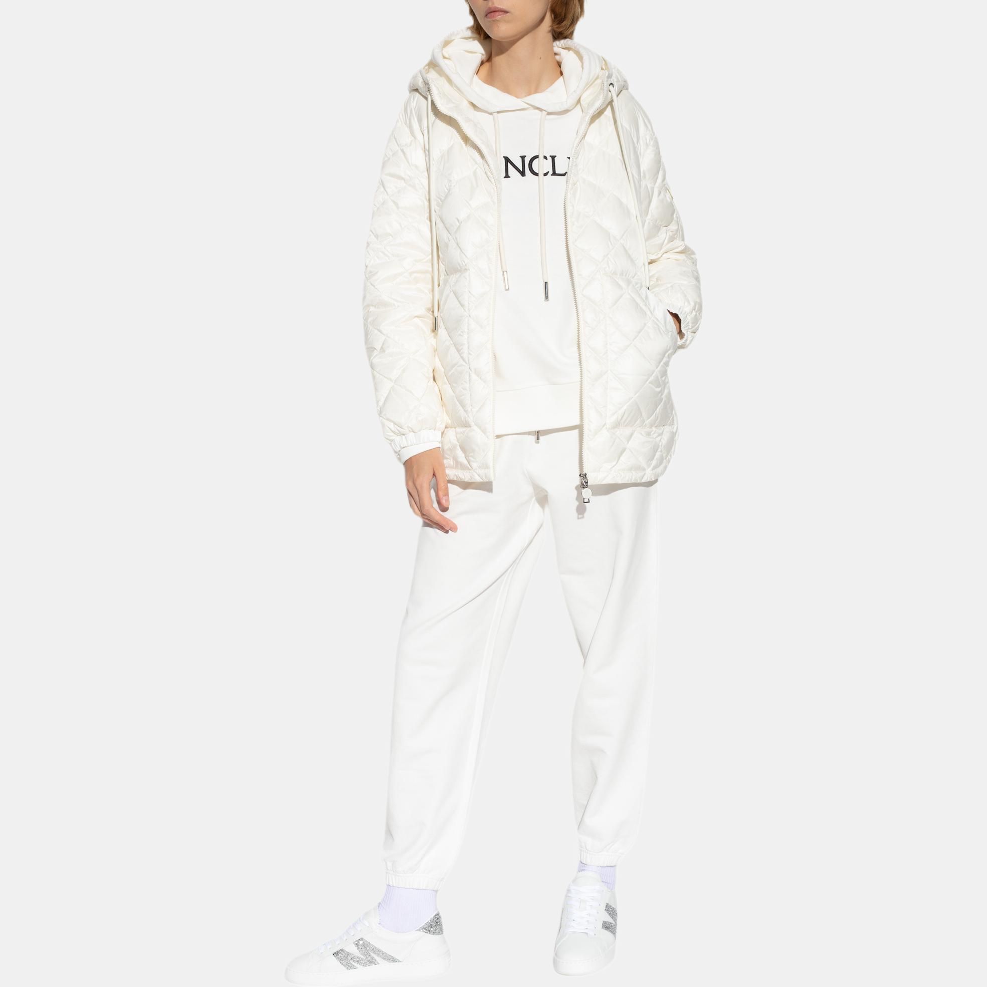 Женское худи Moncler (белый) — фото 3