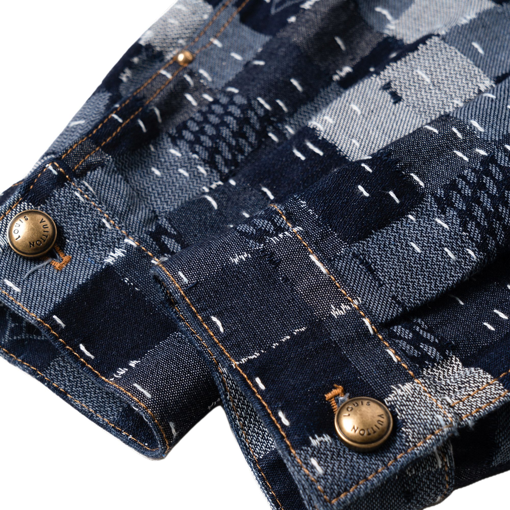 Мужская куртка Louis Vuitton x Nigo (коричневая) — фото 9