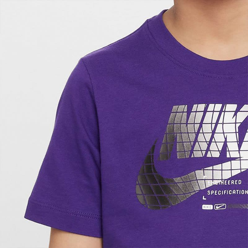 Детская футболка Nike Logo (фиолетовая) — фото 3