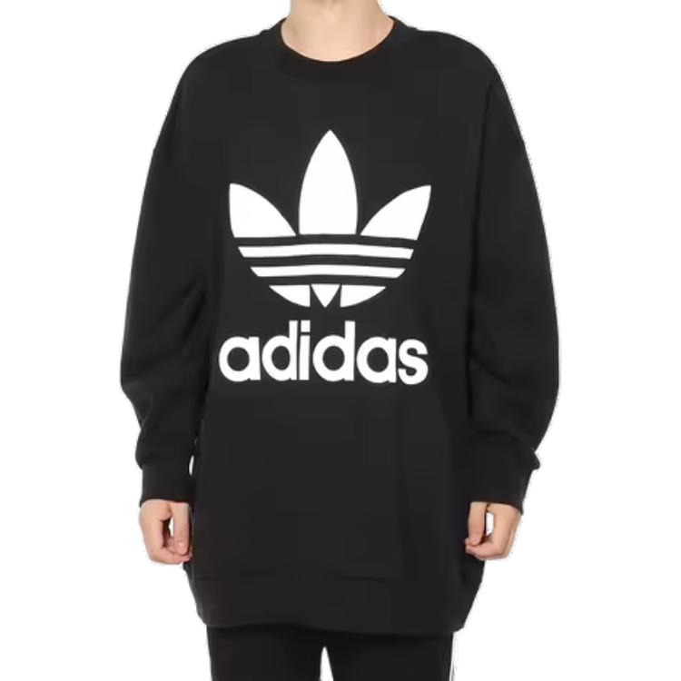 Мужское худи adidas originals Trefoil (черное) — фото 2