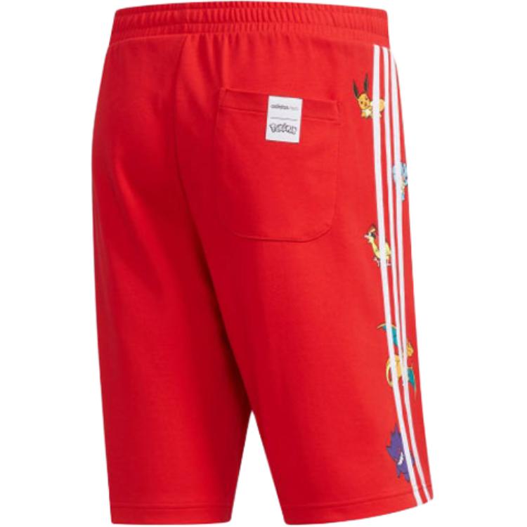Мужские шорты adidas neo X POKÉMON (светло-красный) — фото 2
