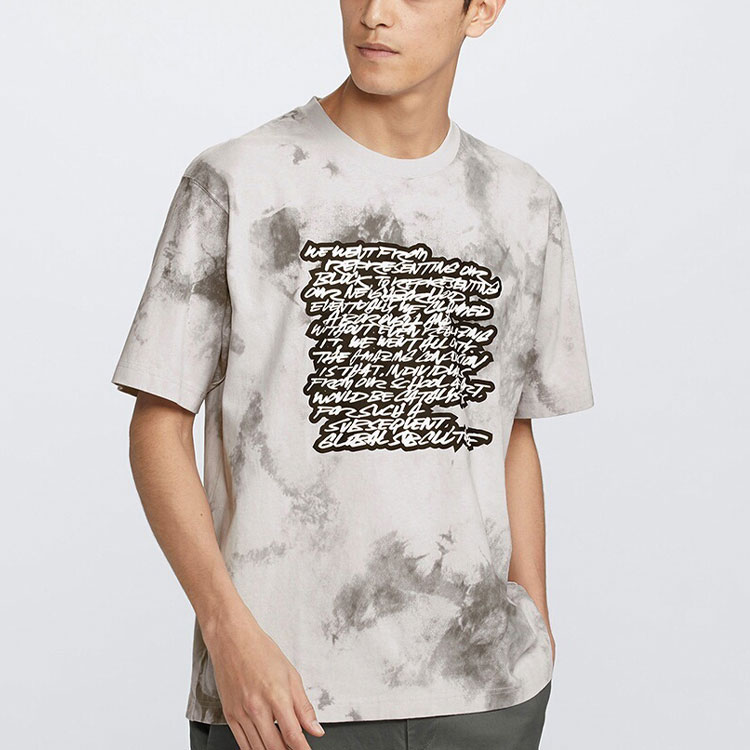 Футболка UNIQLO Ink Print (серая) — фото 3