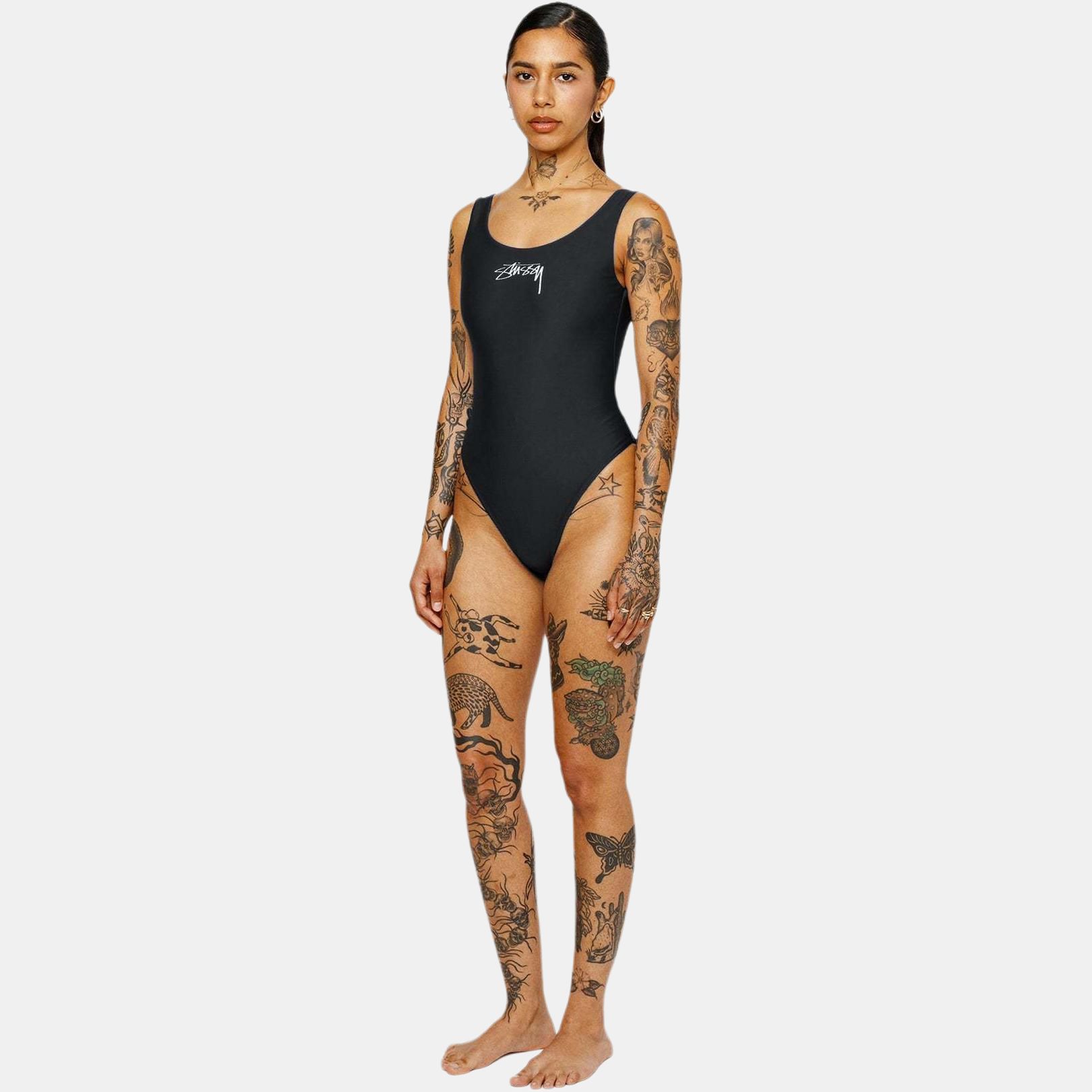 Stussy Surf Stock One Piece Swimsuit Sage