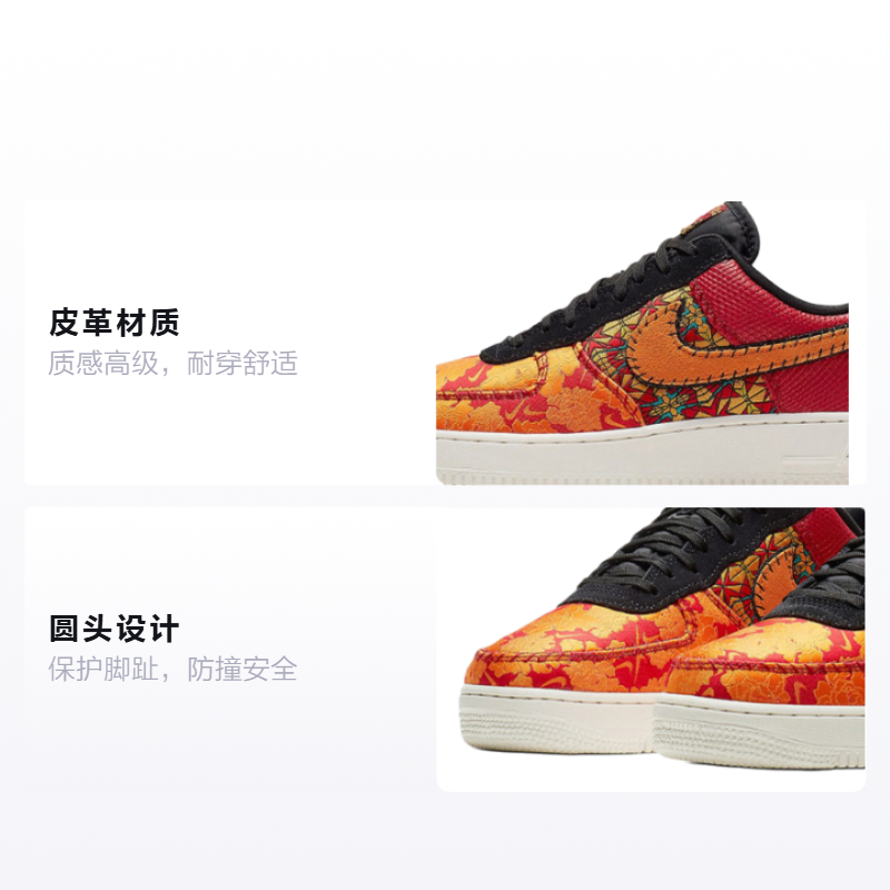 Кеды Nike Air Force 1 CNY 2019 GS (красные) — Красный — фото 2
