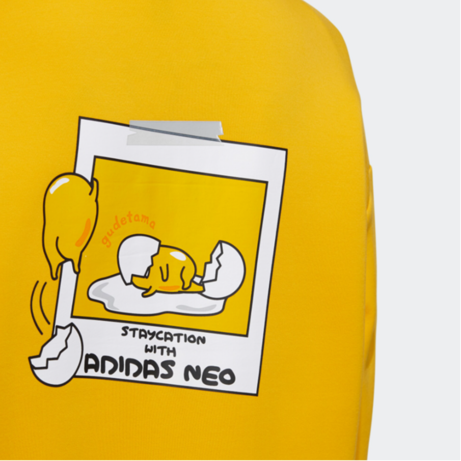 Женское худи adidas neo x Гудетама (желтое) — фото 5