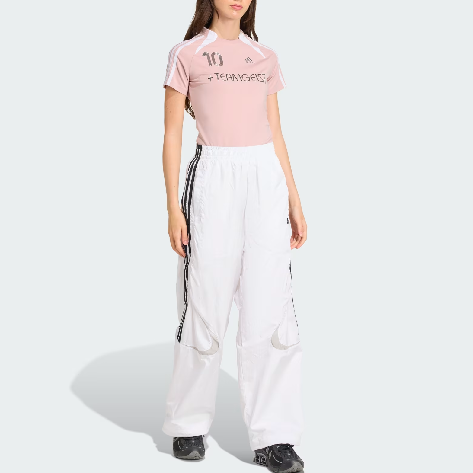 Adidas Teamgeist logo-stripe T-shirt
