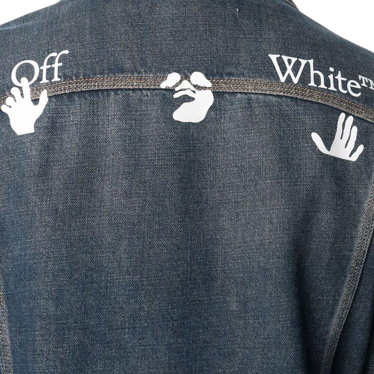 Мужская куртка OFF-WHITE SS21 Logo (синий) — фото 5