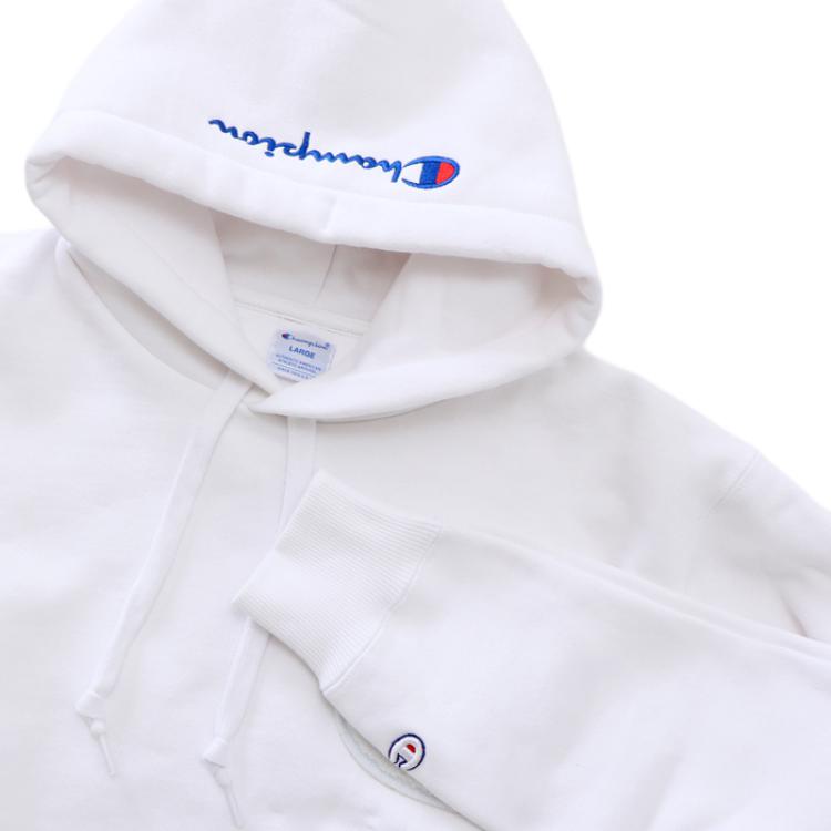 Мужское худи Champion Logo (белое) — фото 4