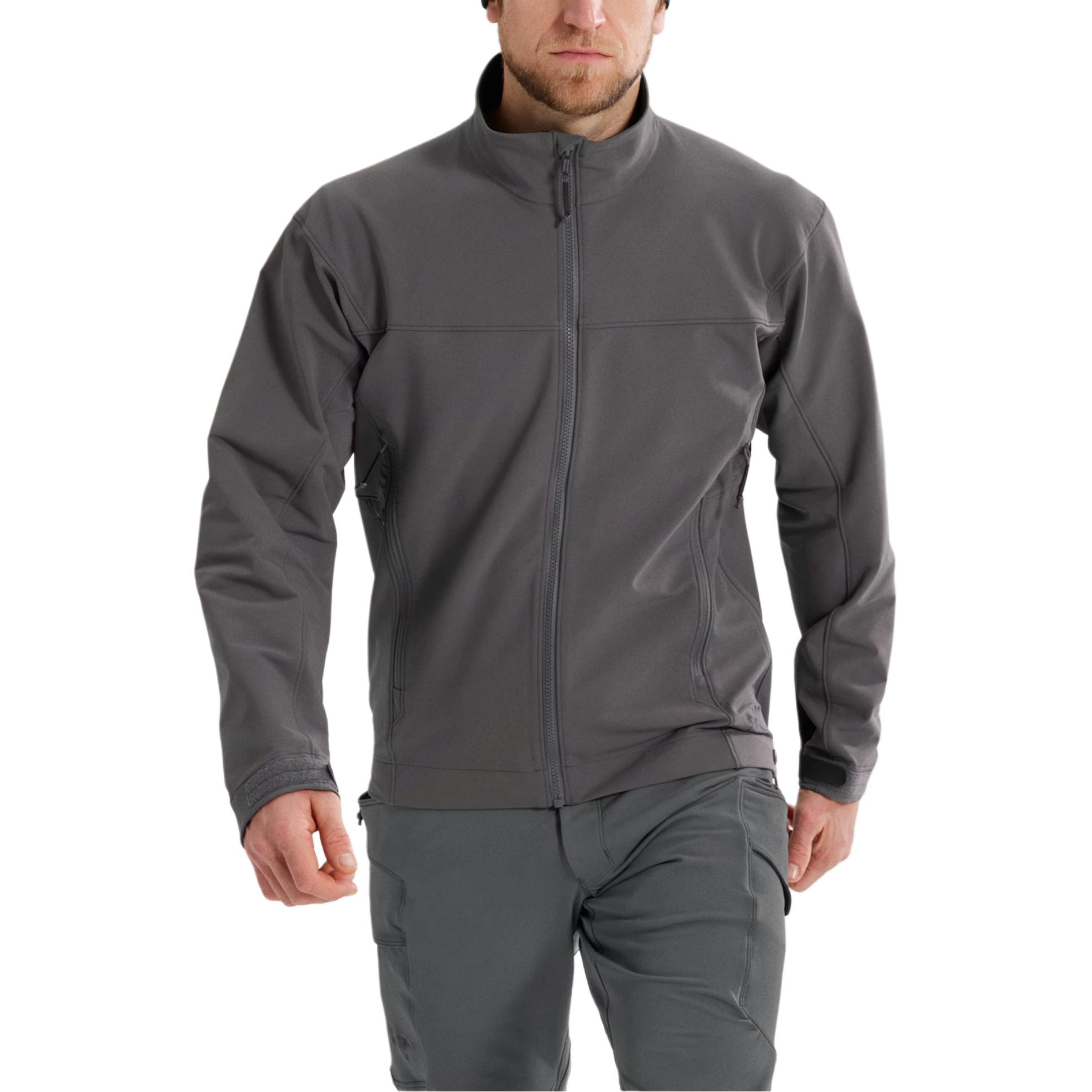 Мужская куртка Arcteryx LEAF PATROL AR JACKET (серо-зеленая) — фото 8
