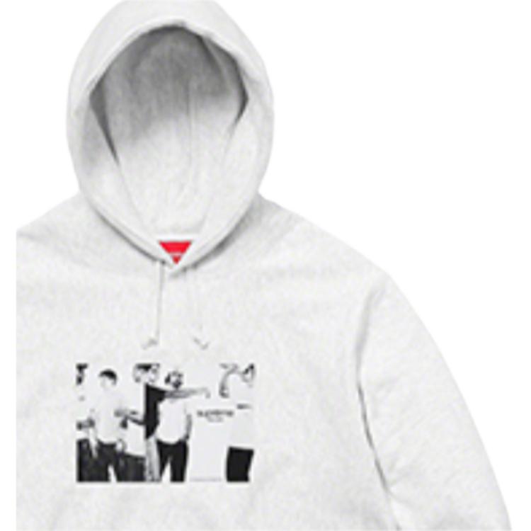 Худи Supreme SS19 Classic Ad Hooded Sweatshirt (серое) — фото 5