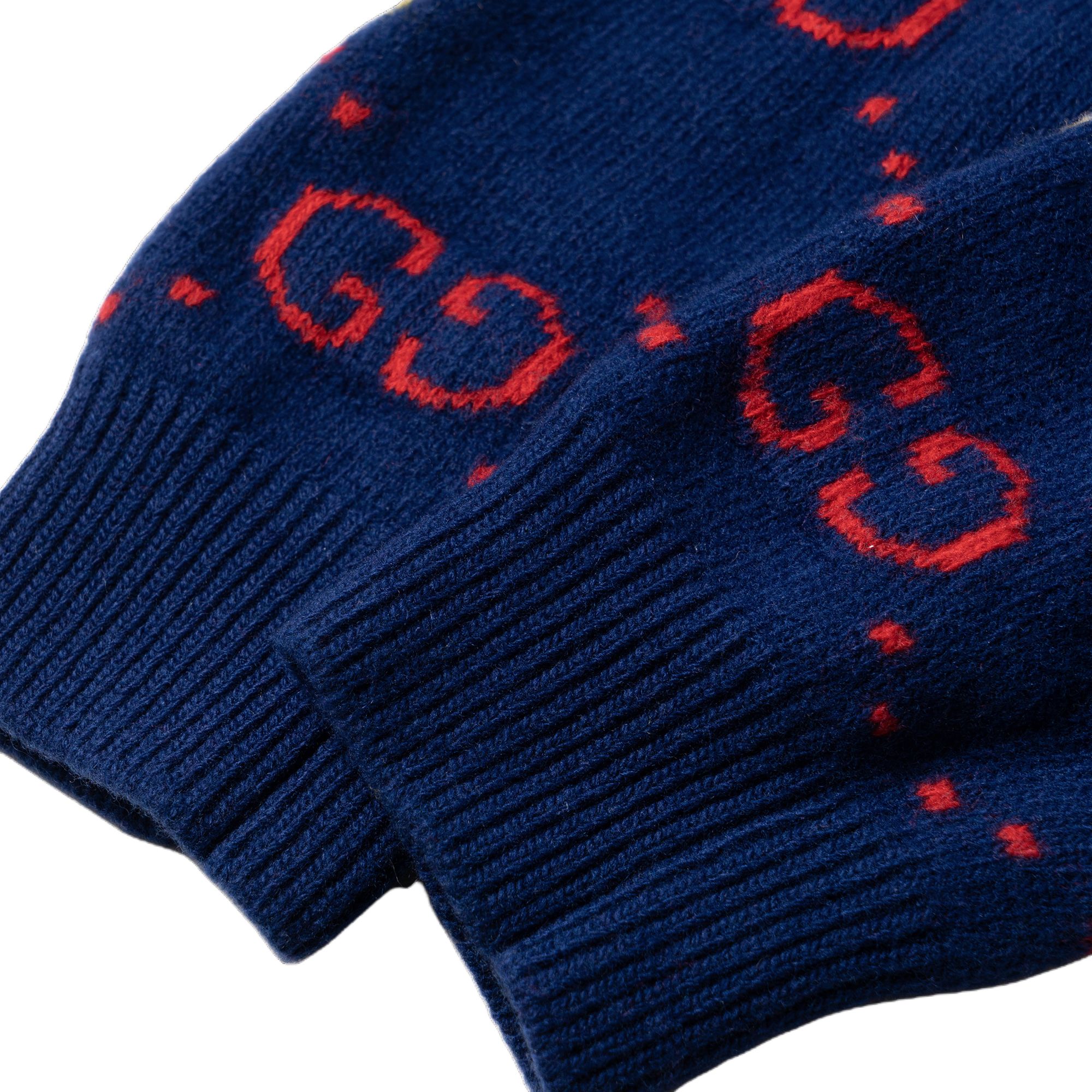 Мужской свитер Gucci x freya hartas FW21 (синий) — фото 2