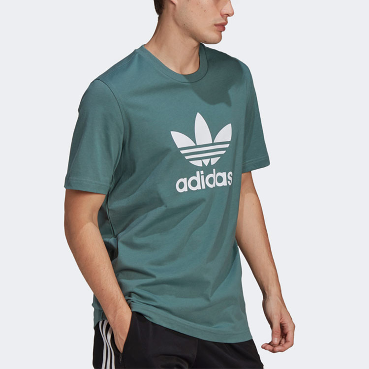 Мужские футболка adidas originals T (зеленый) — фото 4