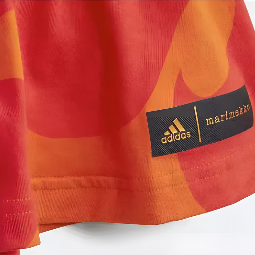 Женское платье adidas x MARIMEKKO / (розово-оранжевое) — фото 4