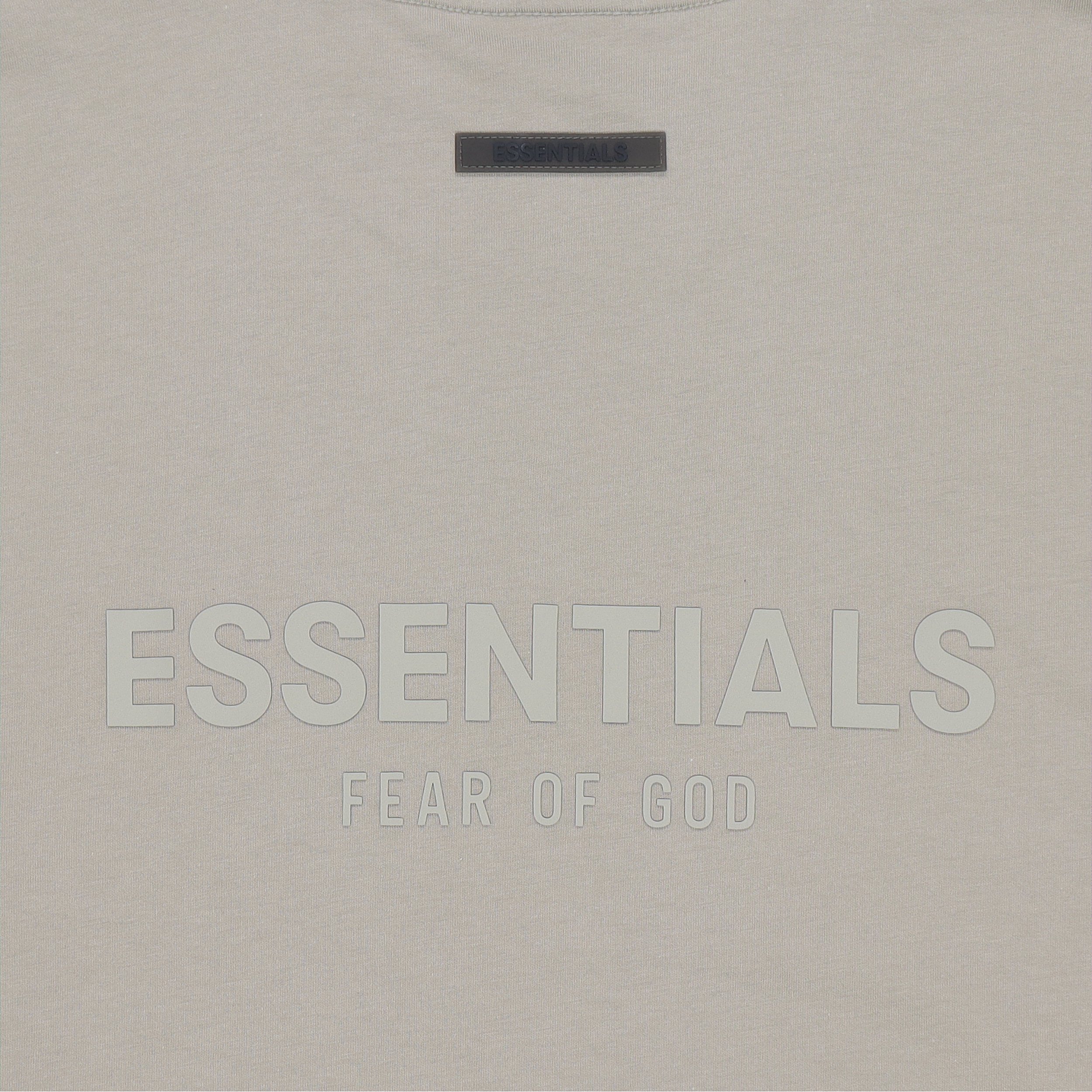 Лонгслив Fear of God Essentials SS21 Long Sleeve Tee Moss LogoT (зеленый) — фото 3