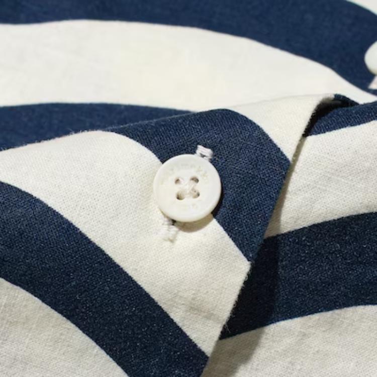 Женская рубашка UNIQLO x Marimekko SS24 (темно-синяя) — фото 4