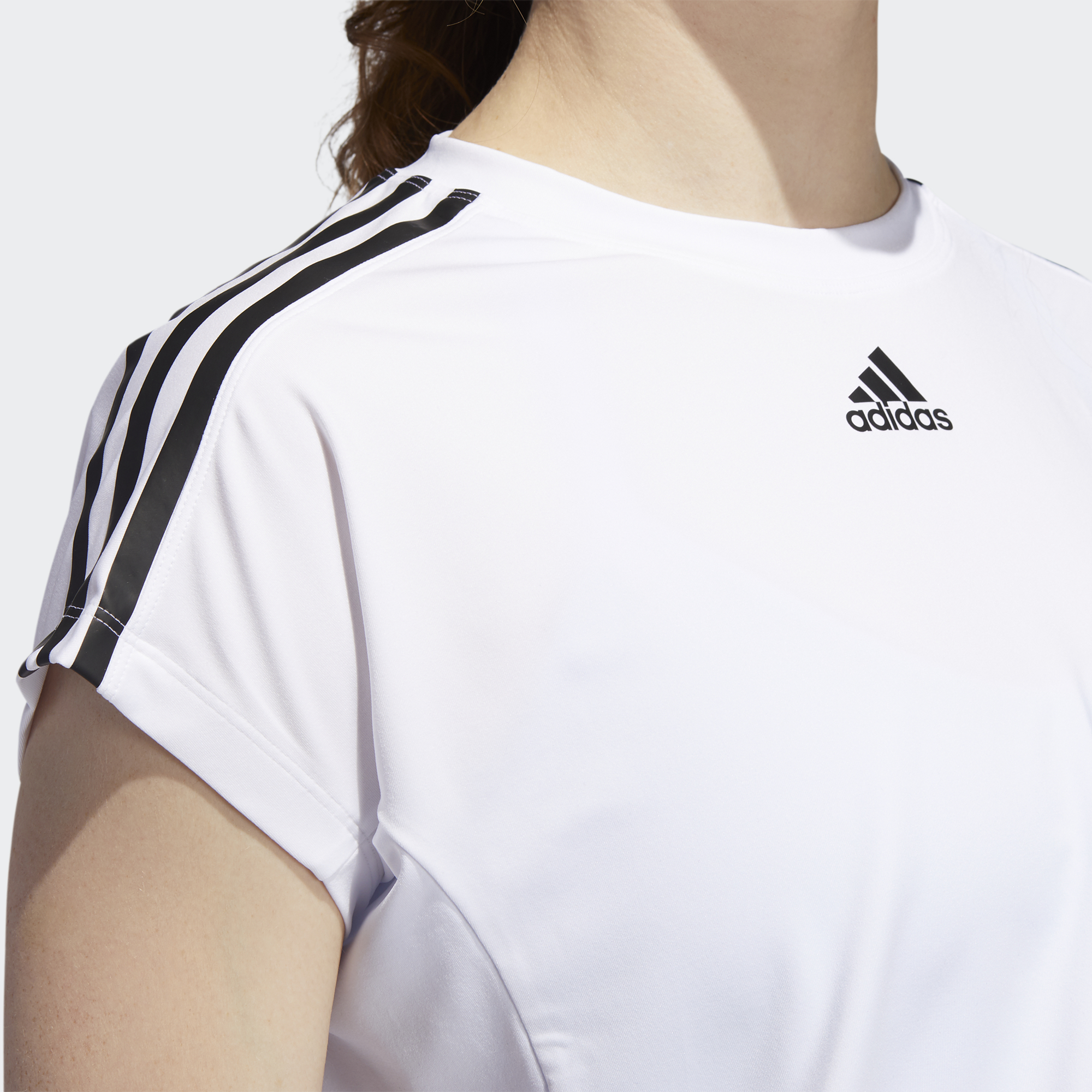 Женская футболка adidas 3s Tie Tee (белая) — фото 6