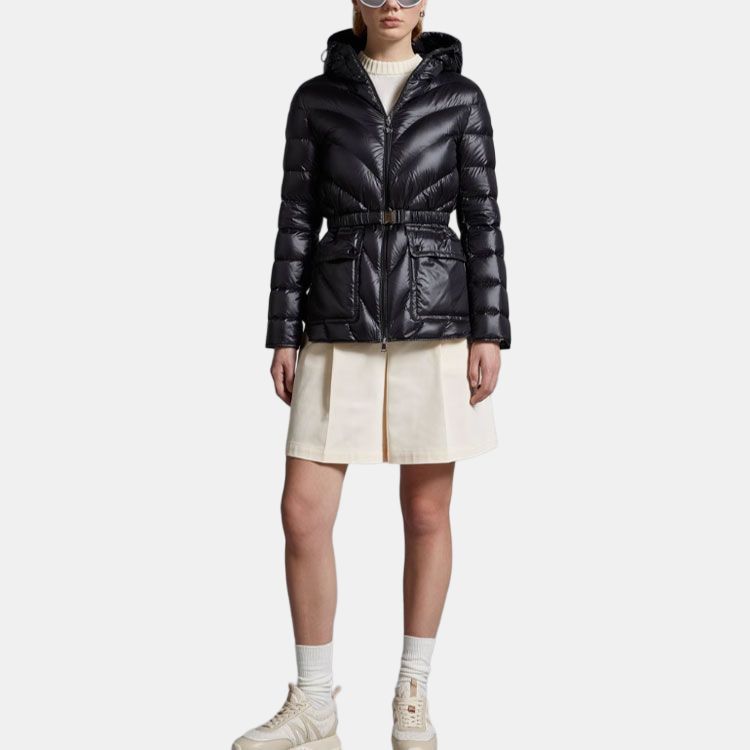 Женская куртка Moncler (черная) — фото 4