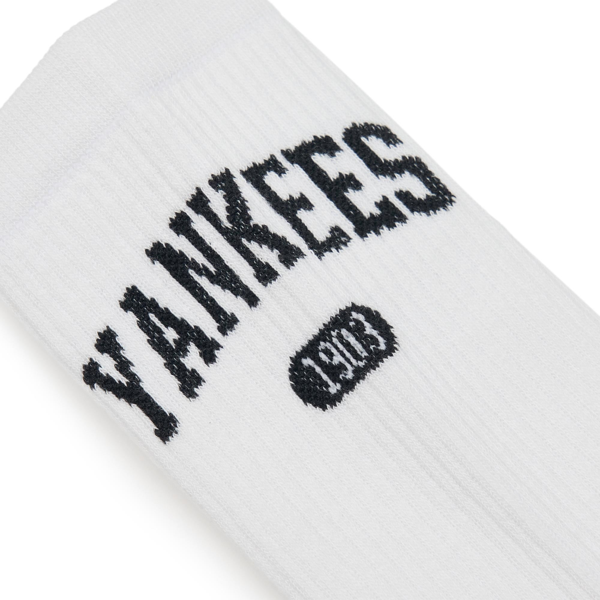 MLB New York Yankees Crew Socks Unisex 1 Pack White