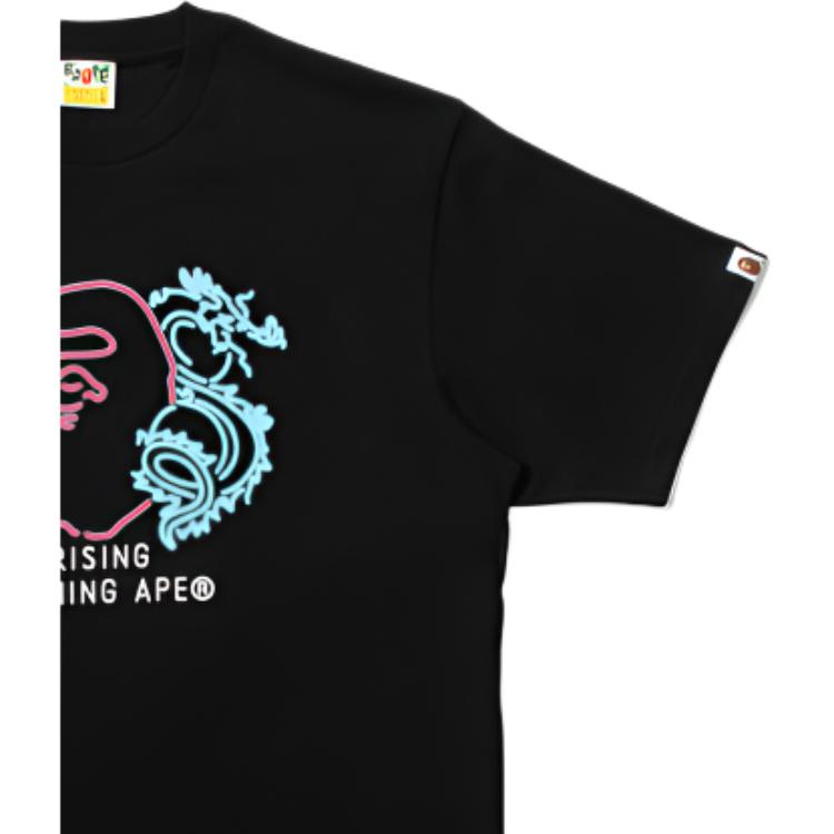 Мужская футболка A BATHING APE × 88RISING (черная) — фото 7