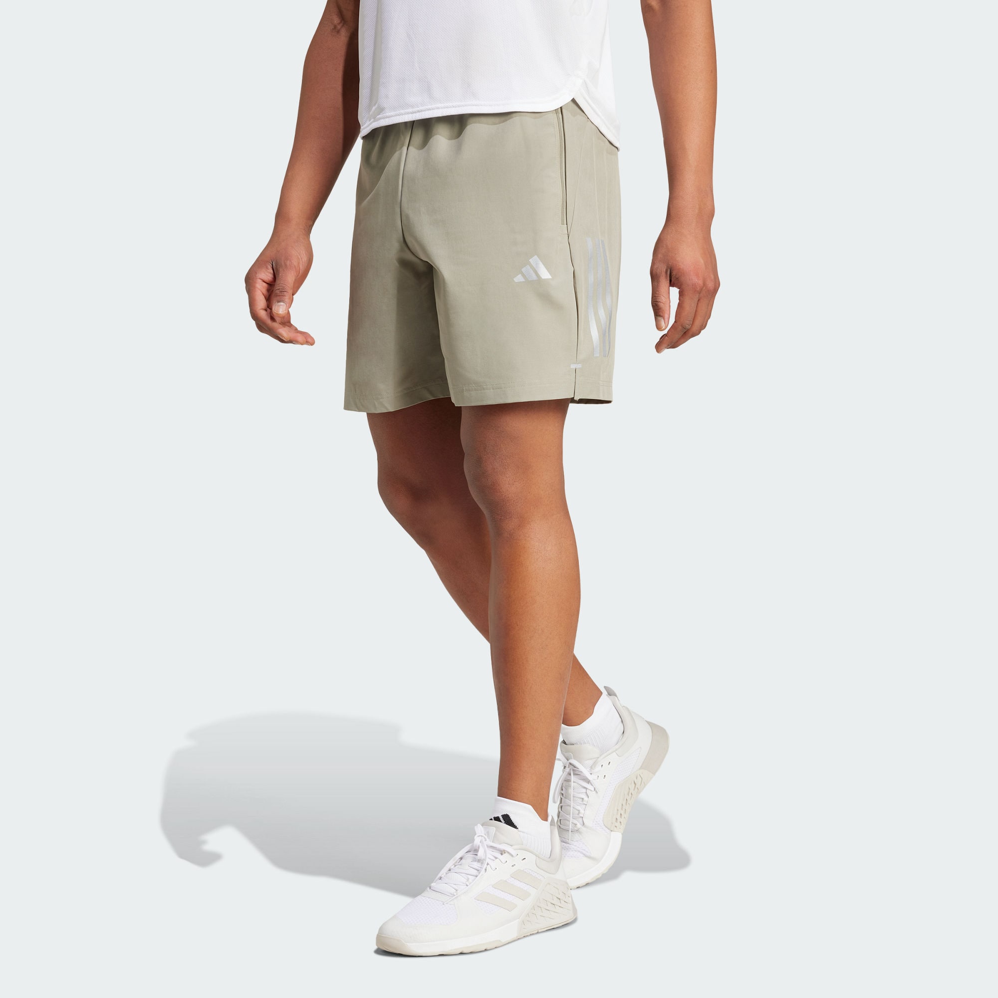 Adidas GYM+TRAINING WOVEN SHORTS Sports Shorts Men’s Pebble Silver Gray