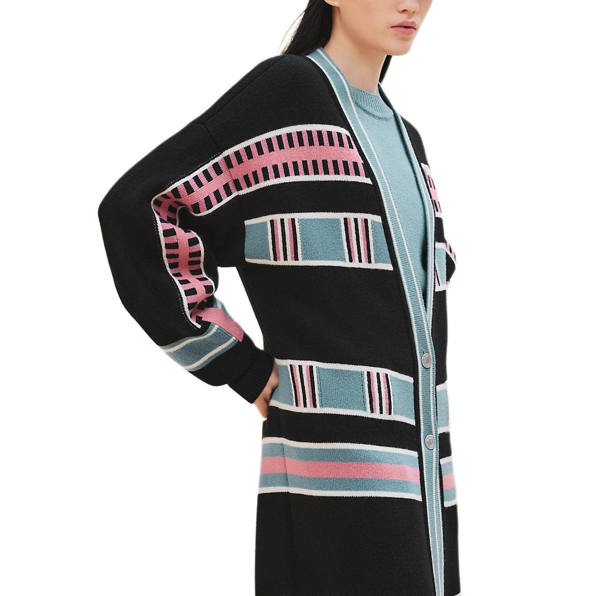 Женский кардиган Hermes FW24 (черный) — фото 3