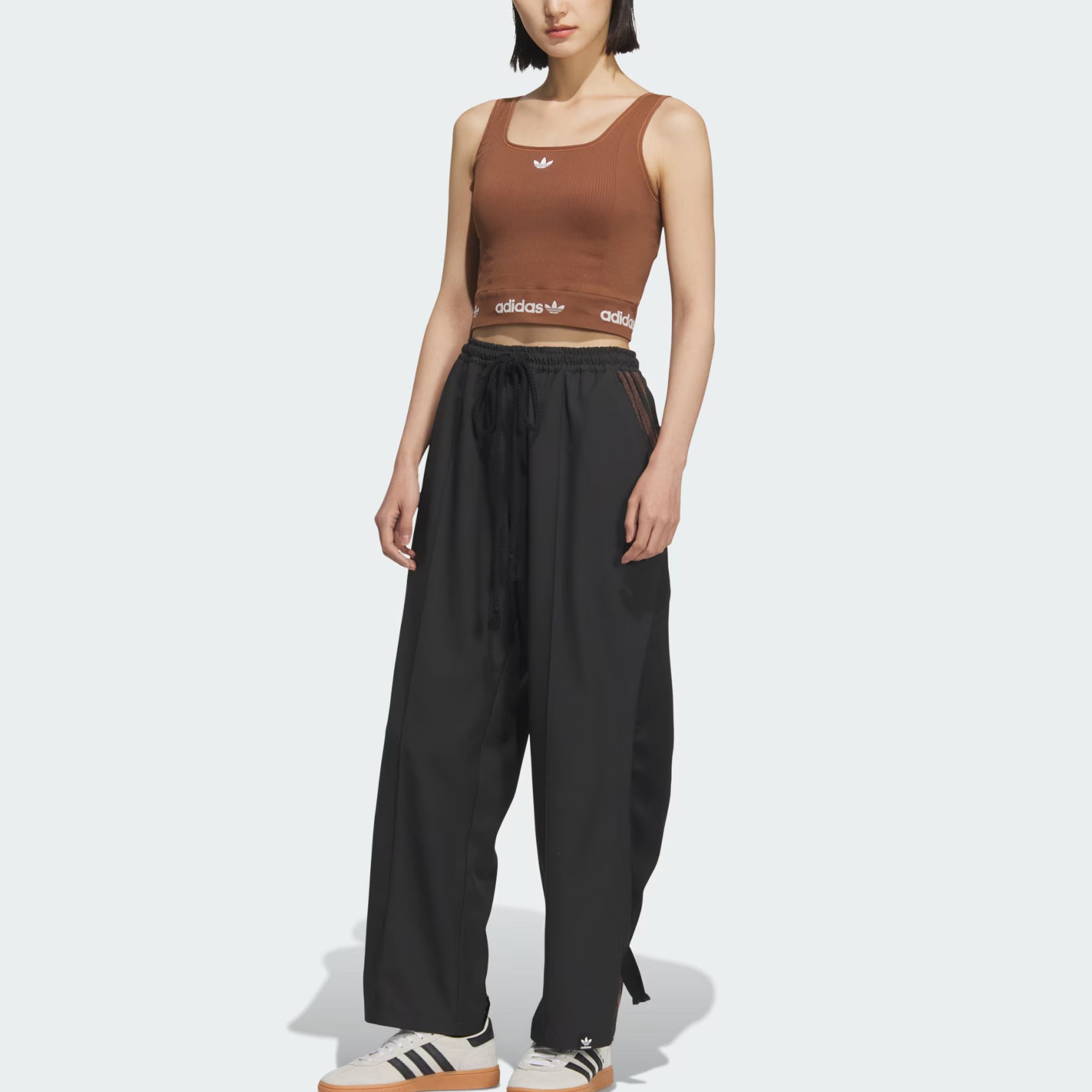Adidas Originals Top Sleeveless Sports Shirts Women’s Soft Brown Other