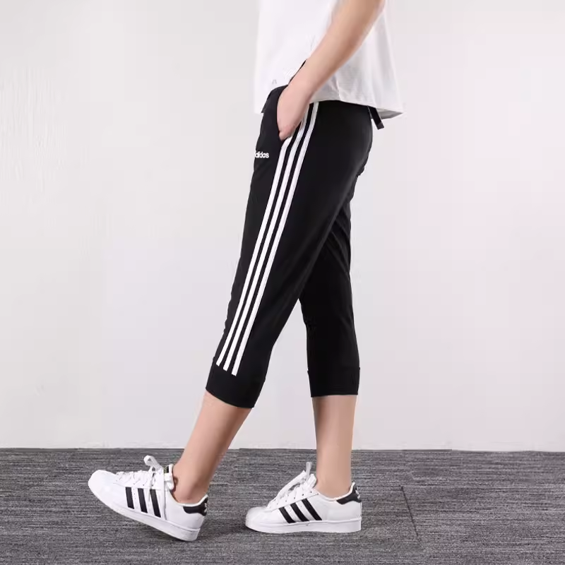 Женские штаны adidas W E 3S 3/4PT SJ (черные) — фото 6