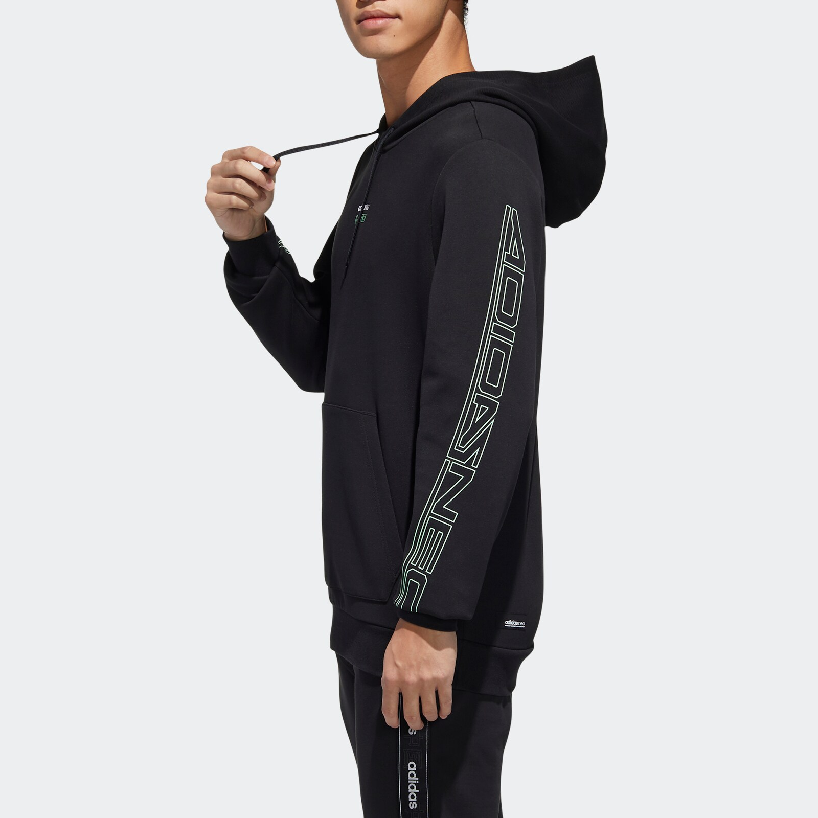 Мужское худи adidas neo M Egame Hoodie (черное) — фото 5