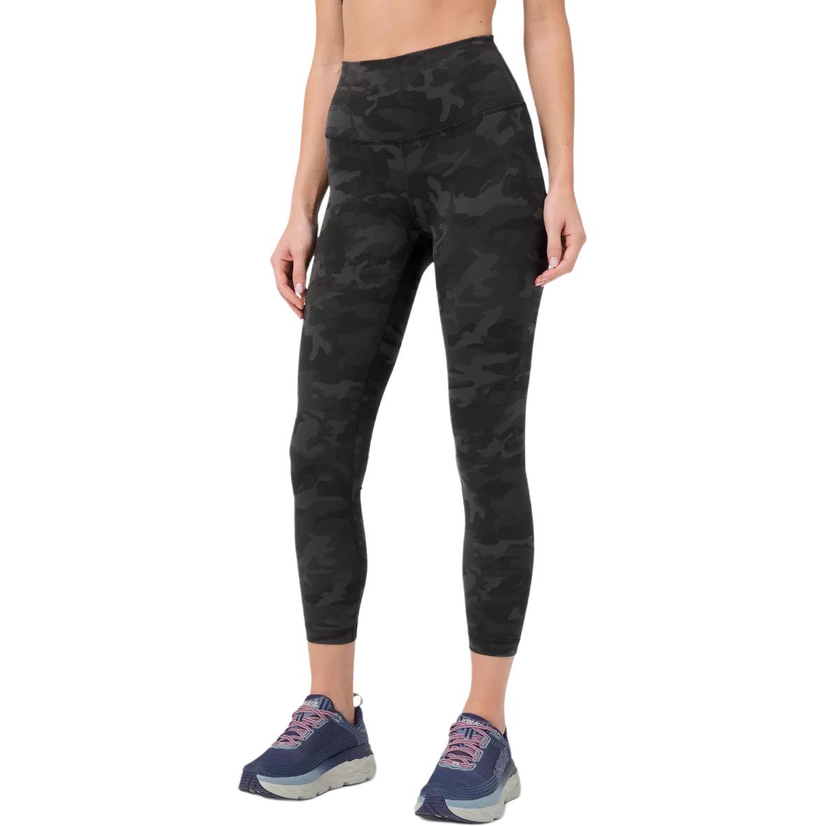 Lululemon Wunder TrainEverlux™ Yoga Pants 25′ Women’s Camouflage Black Gray