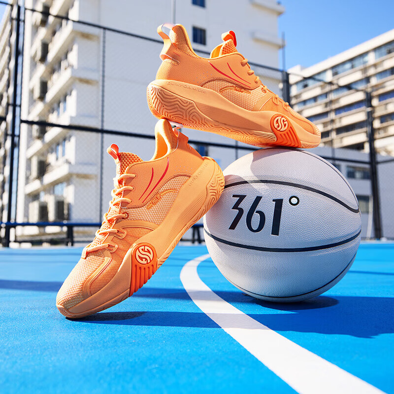361° Ag Volley Cushioning Abrasion Resistant Breathable Low top Basketball Shoes Men’s Orange