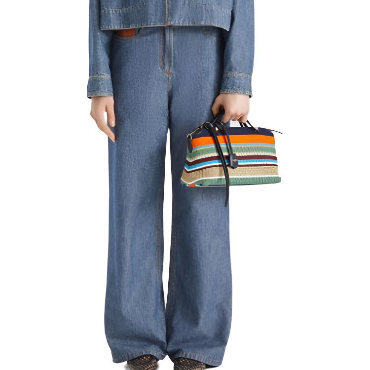 Женские штаны Fendi SS26 (синий) — фото 4