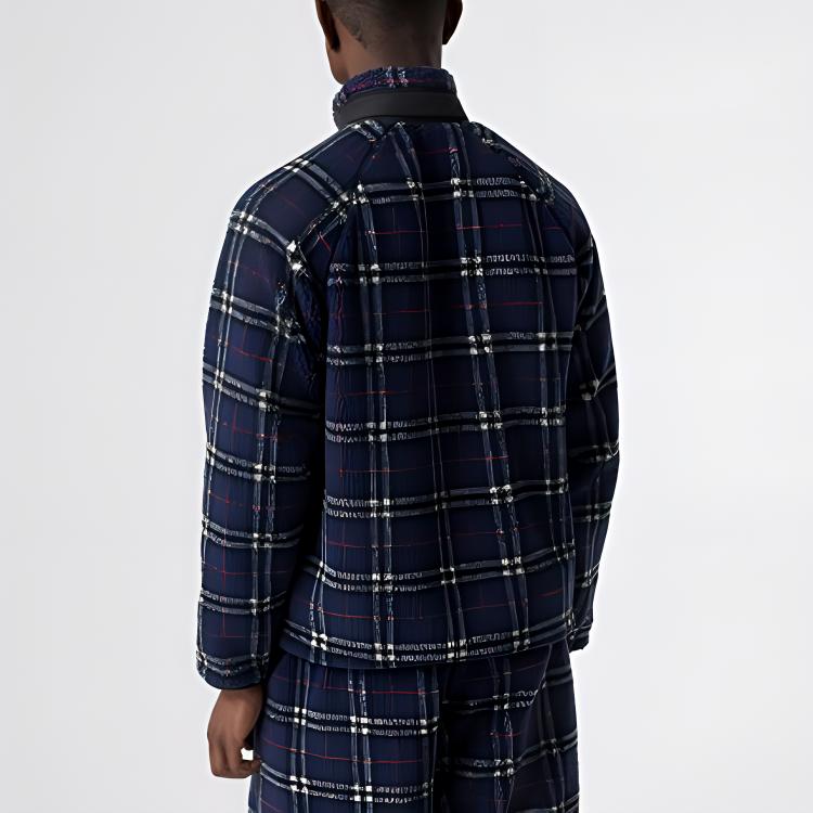 Мужская куртка Burberry (синяя) — фото 5