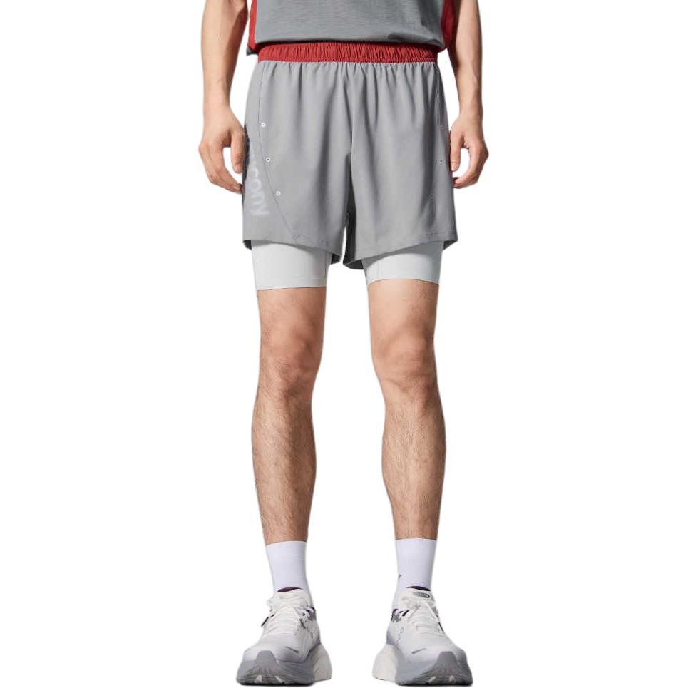 Saucony Sports Shorts Men’s Asphalt Cloud Gray