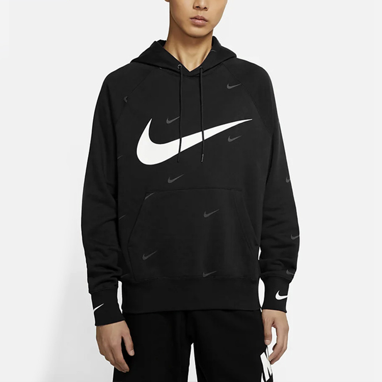 Мужское худи Nike Nsw Swoosh Po Sbb (черное) — фото 3