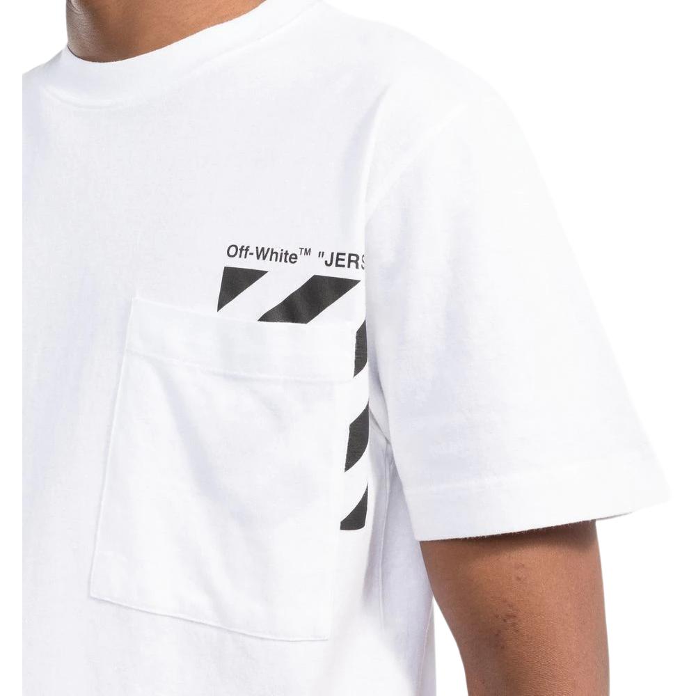 Мужская футболка OFF-WHITE OMAA128C99JER0010110 (черная) — фото 5