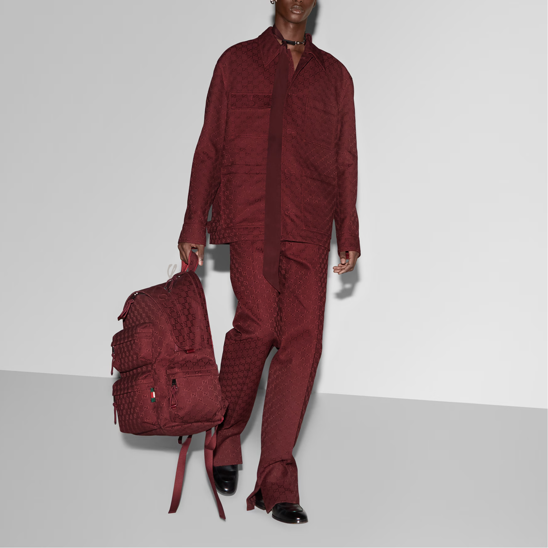 Мужские штаны Gucci (красный) — фото 5