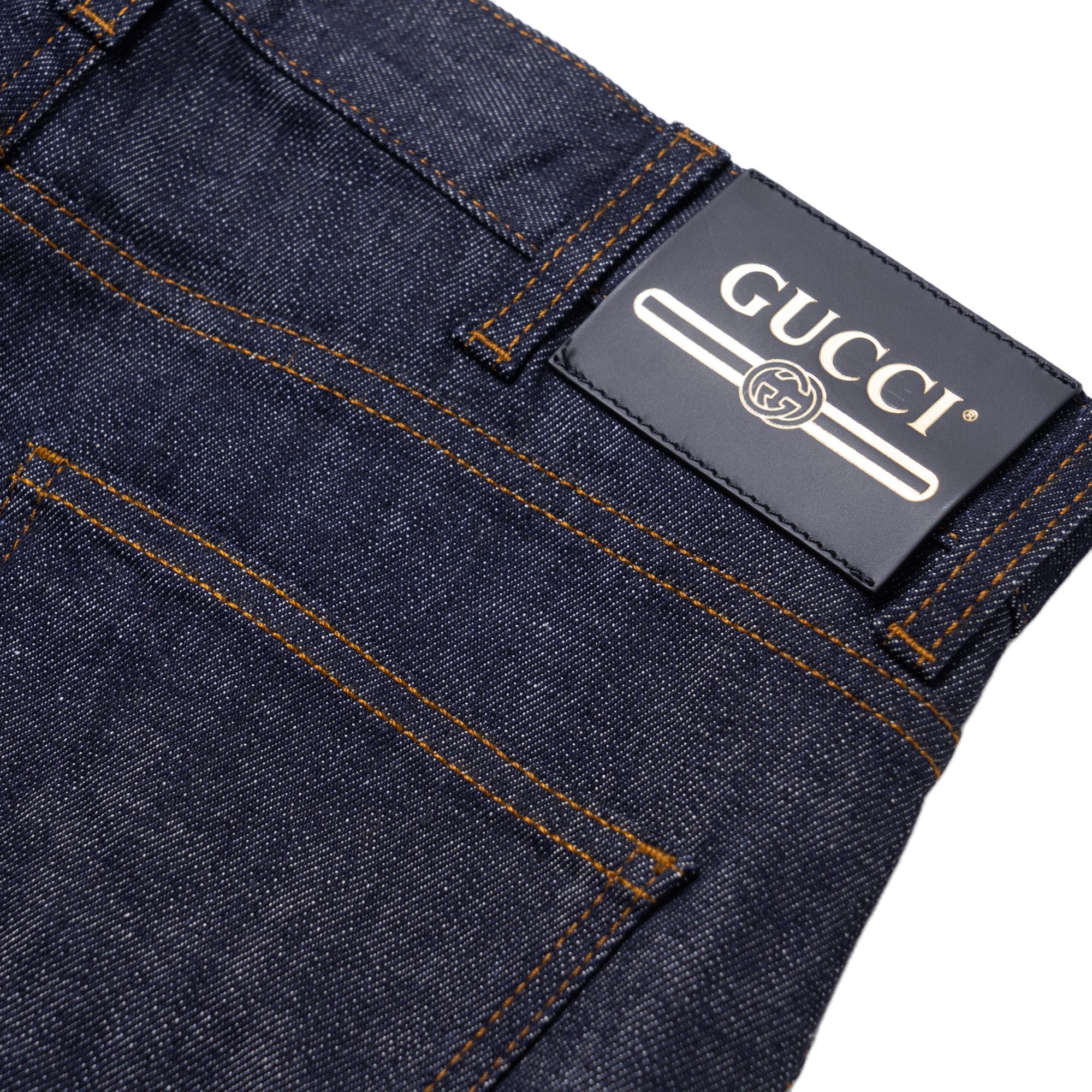 Мужские штаны Gucci зауженные (темно-синие) — фото 7
