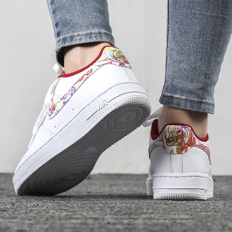 Кроссовки Nike Air Force 1 (белые) — фото 5