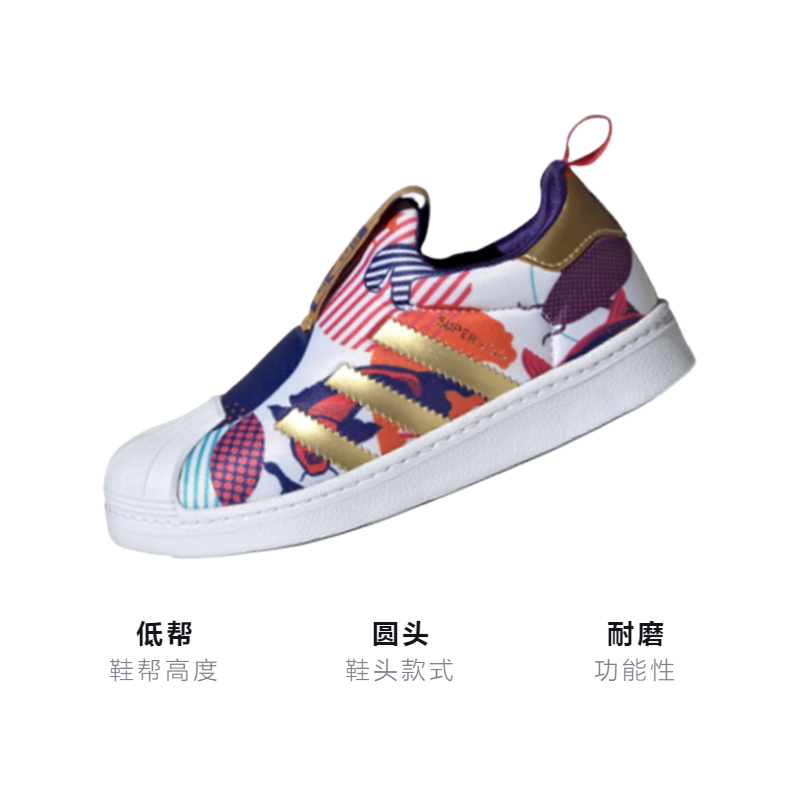 Кроссовки adidas originals SUPERSTAR 360 C (белый / синий / золотой) — фото 3